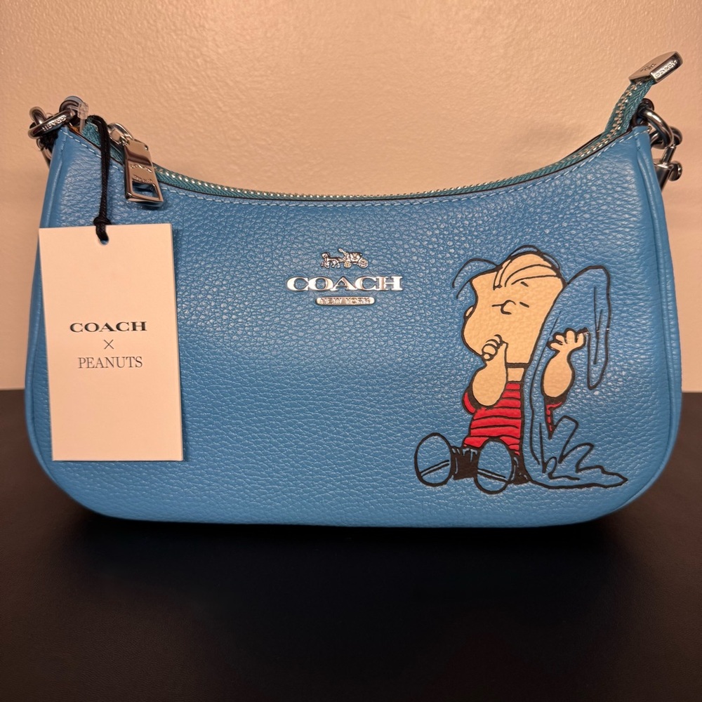 Coach x Peanuts Linus Teri Shoulder Bag CBM31 Authentic-Ships Same or Next Day